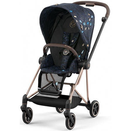Прогулянкова коляска Cybex Mios 4.0 Jewels of Nature шасі Rosegold, фото 1