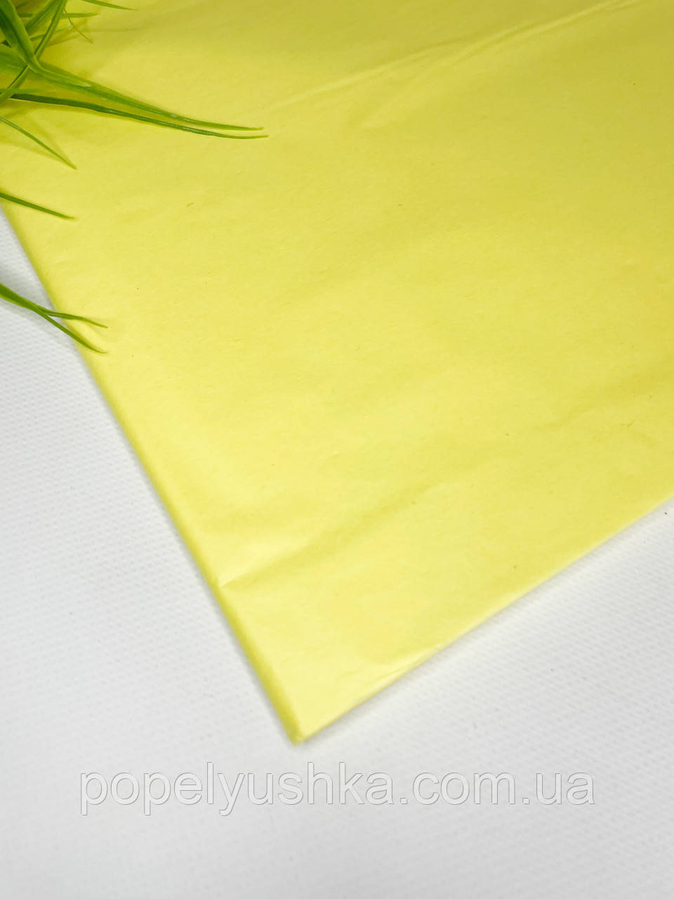 Папір тишью жовтий 50* 70 см, фото 1