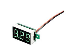 Цифровий вольтметр (2 дроти) 0.36" DC 2,5 — 40V зелений з калібрувальним гвинтом