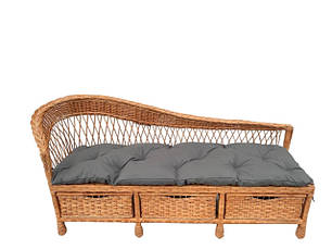 Дивани плетені з лози