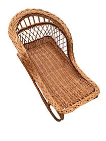 Санки плетені з лози