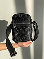 Мужская сумка нагрудная Луи Витон Небольшой Слинг стильная черная сумка Louis Vuitton