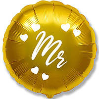 Фольгована кругла повітряна куля Flexmetal Mr Містер, 18" 46 см