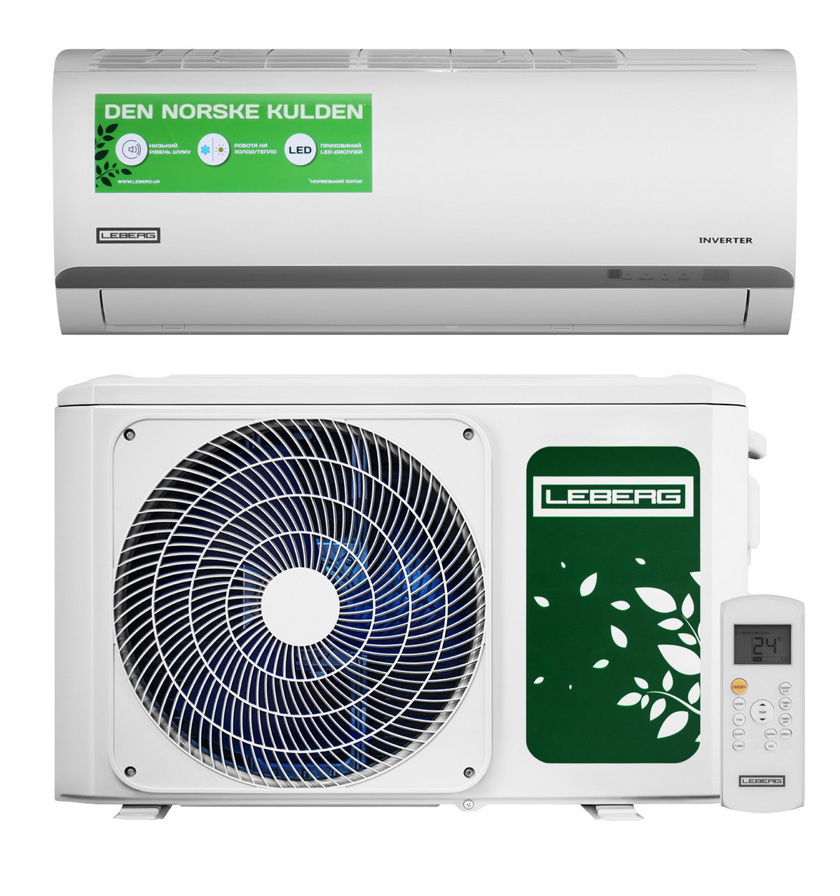 Кондиціонер спліт-система Leberg Viking Inverter LBS-VKG12UA/LBU-VKG12UA