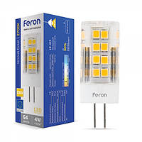Світлодіодна лампа Feron LB-423 4W 230V G4 2700K