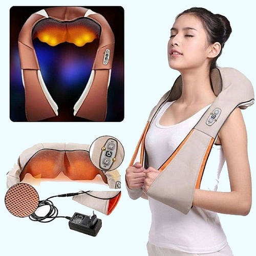 Купить Массажер для спины роликовый, Массажер для спины ручной с ...