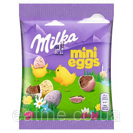 Milka mini eggs Шоколадні яйця в глазурі 31,6g