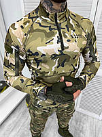 Тактическая рубашка убакс мультикам ubacs Multicam весна полиэстер кофта военная