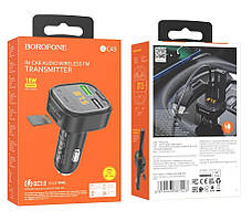 FM-модулятор Borofone BC43 Flash QC3.0 car BT FM transmitter