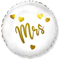 Фольгована кругла повітряна куля Flexmetal Mss Місіс, 18" 46 см