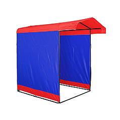Тент на торгівельну палатку «Люкс» 1,5х1,5 м Червоно/Синій