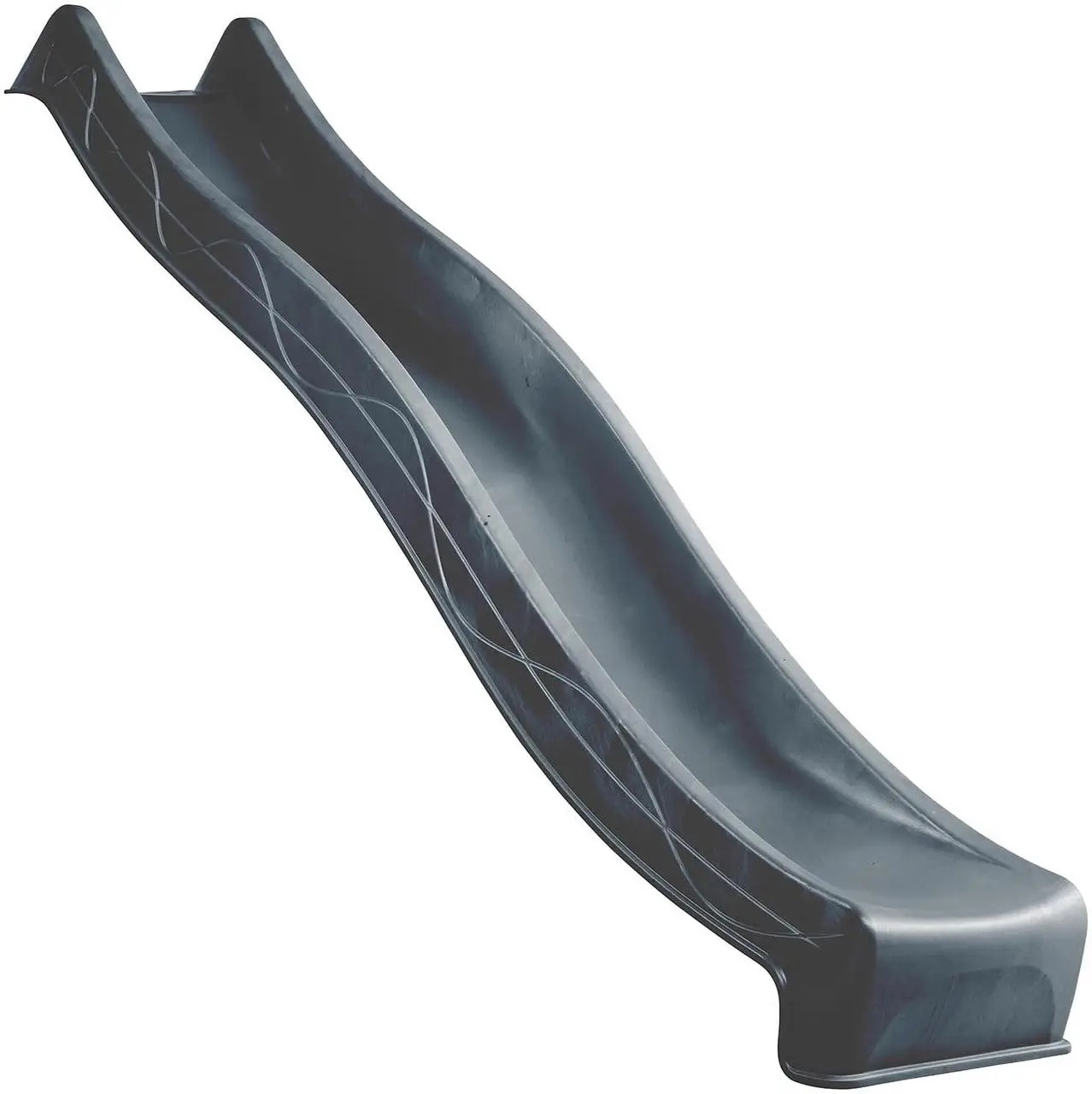 Гірка дитяча пластикова спуск завдовжки 3 м.KBT Бельгія колір антрацит, фото 1