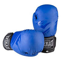 Боксерские перчатки матовые 8oz синие Everlast DX-3597