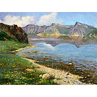 Картина за номерами 40х50 см DIY Озеро в горах (EOTG6024)