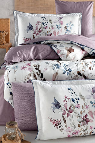 Постільна білизна La Romano преміум сатин Delcina Berry 300TC Turkey, фото 2