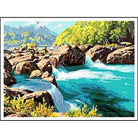 Картина по номерам 40х50 см DIY Горная река (RA5244)