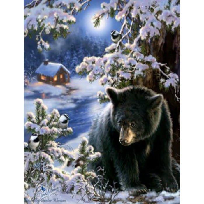 Картина за номерами 40х50 см DIY Ведмідь (Y5235)