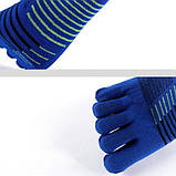 Шкарпетки Meikan з роздільними пальцями для спорту, бігу, трекінгу — Синій, Розмір 41-43, фото 6