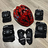 Фірмовий комплект захисту, шолом Maraton+ наколінники, налокітники, рукавички, фото 5
