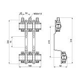 Колектор SD Forte 1" 3 виходи SF002W3, фото 2