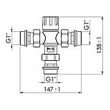 Змішувач термостатичний SD Forte 1" SF010W25, фото 2