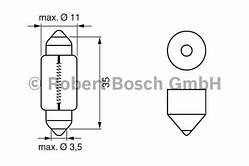 Автолампочка C5W 1987302507 (BOSCH)