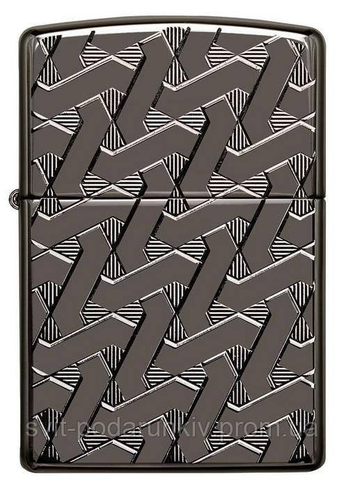 Красива запальничка Zippo 49173 Armor ® Geometric Weave Design ексклюзивний подарунок чоловікові