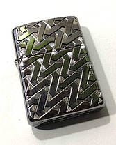 Красива запальничка Zippo 49173 Armor ® Geometric Weave Design ексклюзивний подарунок чоловікові, фото 3