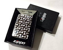 Красива запальничка Zippo 49173 Armor ® Geometric Weave Design ексклюзивний подарунок чоловікові, фото 2