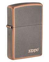 Оригинальная зажигалка Zippo 49839ZL Rustic Bronze Zippo Logo удачный подарок мужчине