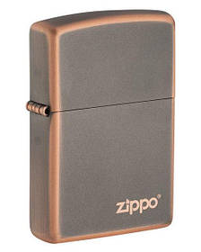 Оригінальна запальничка Zippo 49839ZL Rustic Bronze Zippo Logo вдалий подарунок чоловіку