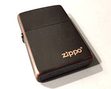 Оригінальна запальничка Zippo 49839ZL Rustic Bronze Zippo Logo вдалий подарунок чоловіку, фото 2