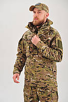 Тактична куртка мультикам камуфляж з налокітниками Multicam Україна кітель горка M