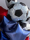 Футбол. Куля фольгована 46 см у вигляді м'яча з гелієм, фото 2
