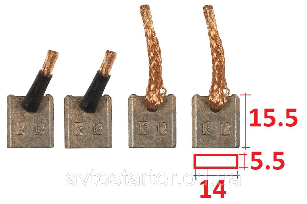 Щетки стартера TOYOTA Auris, Avensis, Corolla, Yaris