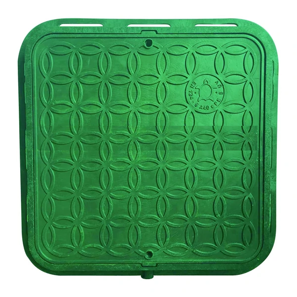 Люк квадратный Данапласт (зеленый) 1.5 т. 600/720 - фото 1 - id-p1808974070