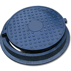 Каналізаційний люк полімерпіщаний 12.5 т 630/750