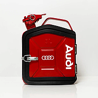 Канистра подарочный набор водителю на день рождения с надписью на 5л. "Audi" Красный