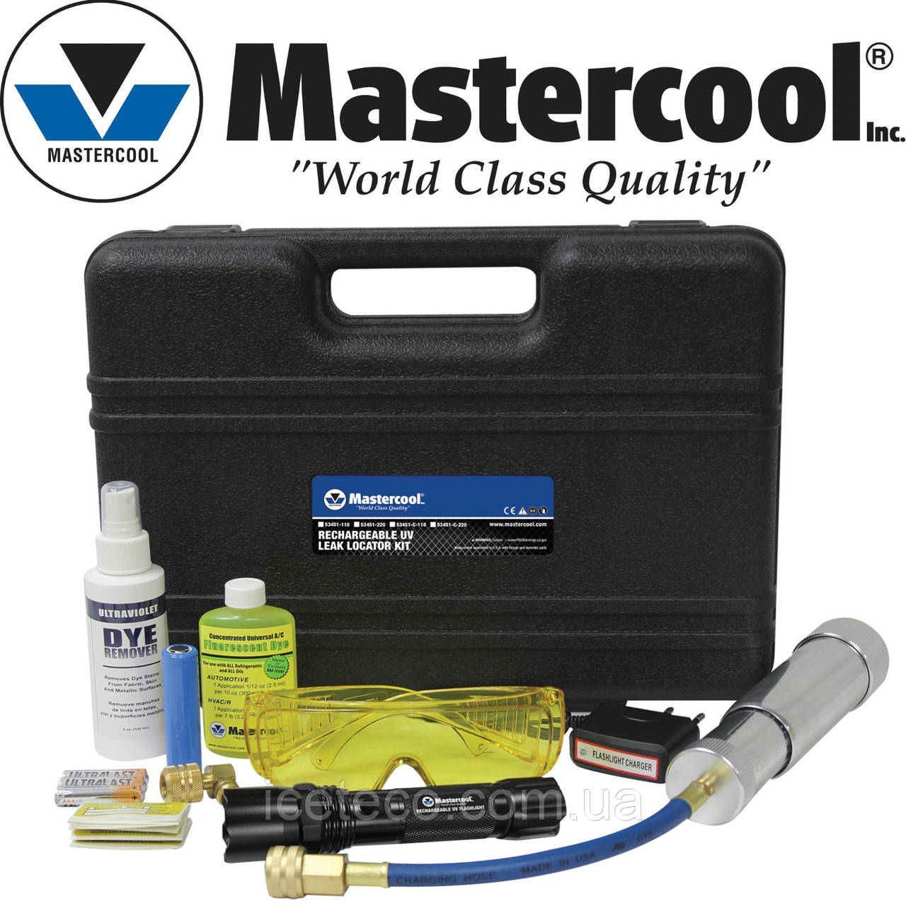 Детектор витоку фреона ультрафіолетовий у кейсі МС 53451 Mastercool, фото 1