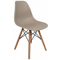 Крісло для кухні на ніжках Bonro В-173 FULL KD коричневе (4 шт), фото 3