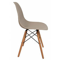 Крісло для кухні на ніжках Bonro В-173 FULL KD коричневе (4 шт), фото 2