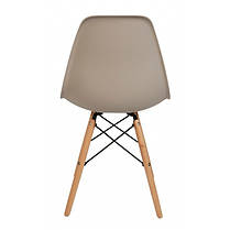 Крісло для кухні на ніжках Bonro В-173 FULL KD коричневе (4 шт), фото 3