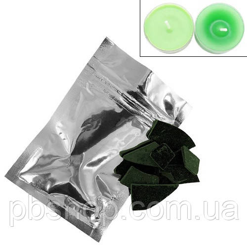 Барвник колер сухий для свічок із воску парафіну стеарину 10г, зелений, фото 1