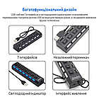 USB-хаб XON SmartHub Switch 7хUSB3.0 Чорний (UHASP070073B 5030), фото 8