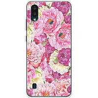 Силиконовый чехол BoxFace ZTE Blade A51 Lite Pink Peonies