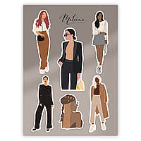 Стикеры для ежедневника Malvina Stickers Fashion №2 10х15 см