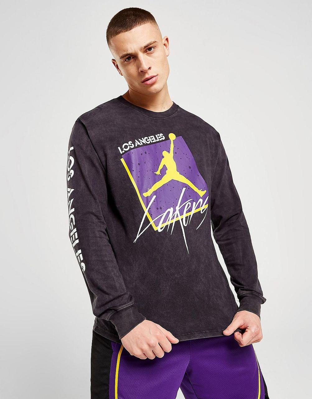 Футболка баскетбольна з довгими рукавами Jordan Los Angeles Lakers Courtside Statement Edition (DV5747-010)