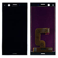 Екран (дисплей) Sony Xperia XZ1 Compact G8441 SO-02K + тачскрин черный оригинал Китай