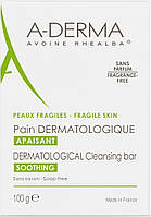 Мыло дерматологическое для раздраженной кожи A-Derma Soap Free Dermatological Bar 100g (538511)