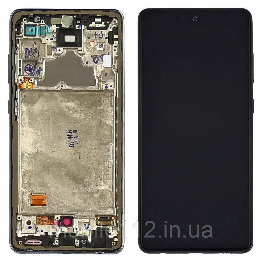 Екран (дисплей) Samsung Galaxy A72 A725F з тачскріном OLED Big LCD з рамкою